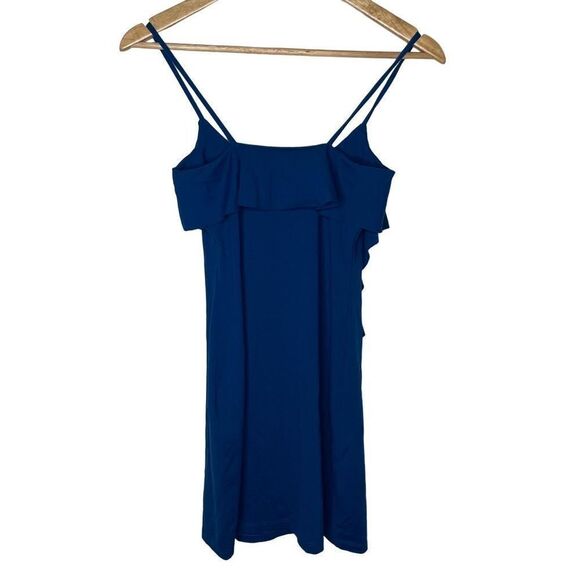 Susana Monaco blue ruffle speghetti strap mini dress - Picture 4 of 5